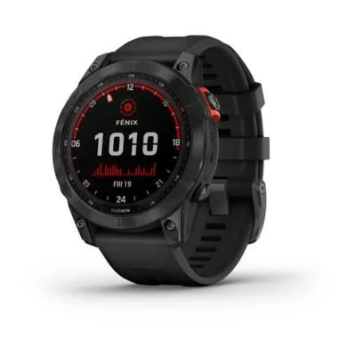 Montre GPS GARMIN FENIX 7S SOLAR Gray Bracelet Noir – Image 2