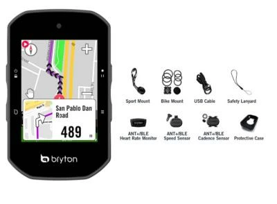 GPS Bryton Rider S 500 T + Capteurs Vitesse Cadence Fréquence Cardiaque