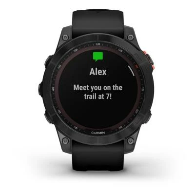 Montre GPS GARMIN FENIX 7S SOLAR Gray Bracelet Noir – Image 3