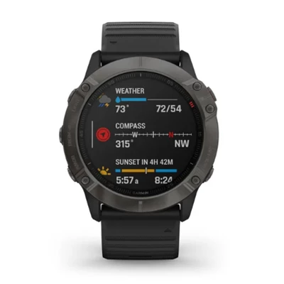 MONTRE GARMIN FENIX 6X SAPPHIRE CARBON GREY DLC – Image 5